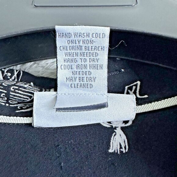 Soft Surroundings Womens Tunic Top M Asymmetrical Black Lantern Print Rayon Boho - Picture 13 of 15